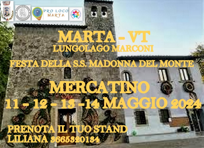Mercatino a Viterbo #Eventi #Marta #Maggi02024