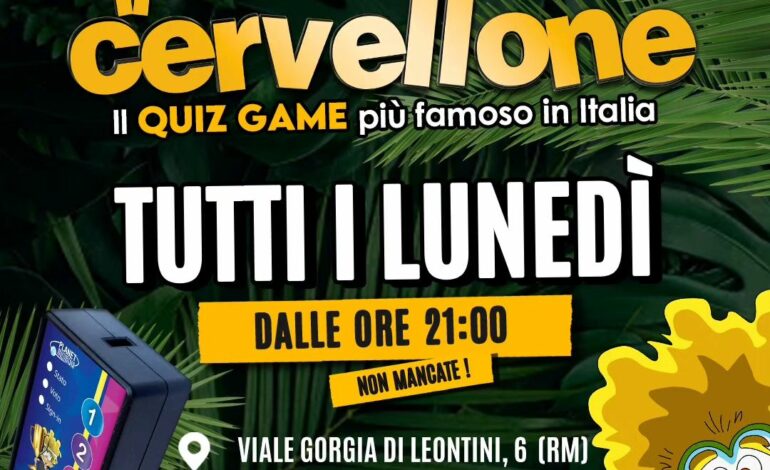 Tutti i lunedì sera!
@ilcervellonequizgameitalia 
 Start 21:00
 info & prenotazi…